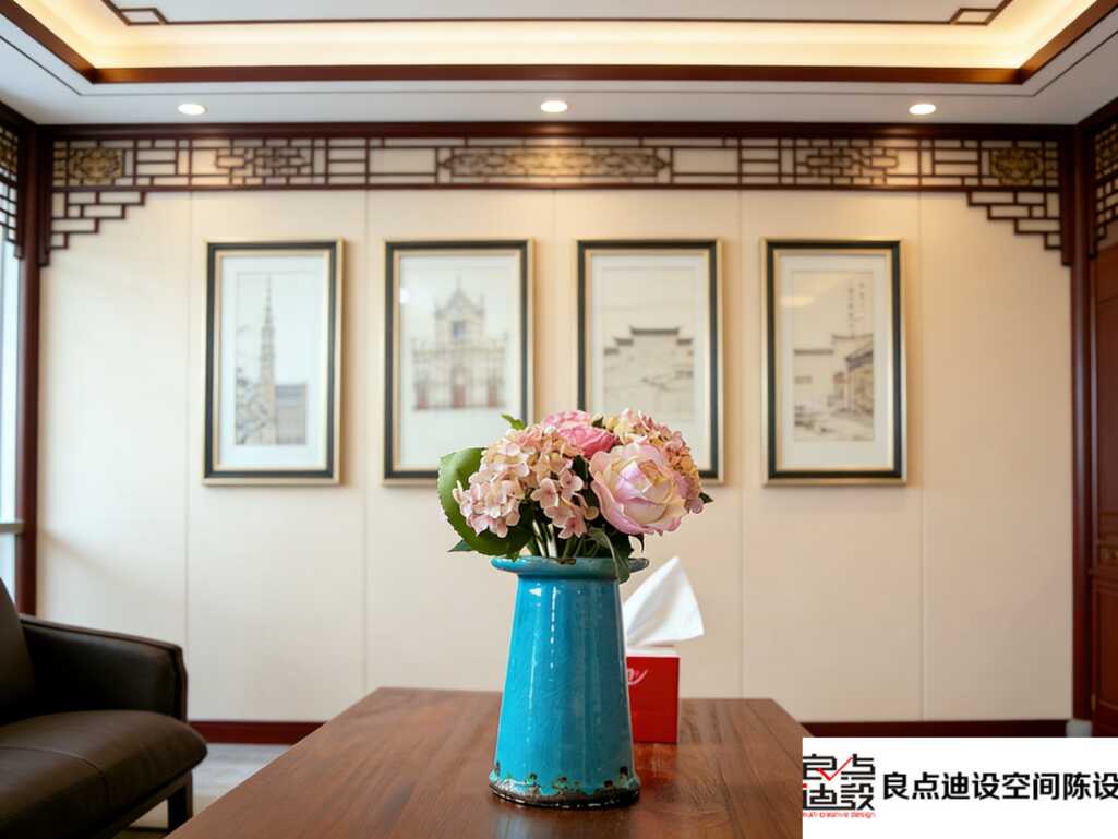 谁懂啊!新中式办公室装修软装设计一整个高级住，客户进门都夸我有品位✨